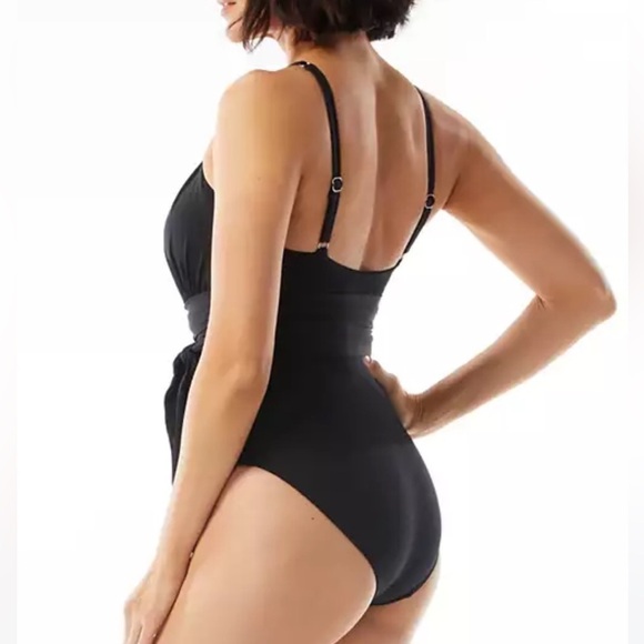 COCO REEF Women's Contours Belted High-Neck One-Piece Swimsuit swimwear 8/32C - Picture 4 of 8